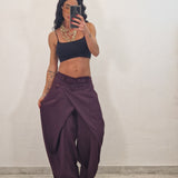 SAMIRA trousers plum