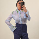 Camicia FEY celeste