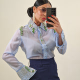 Camicia FEY celeste