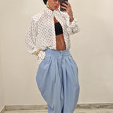 Camicia DEBORAH pois bianca