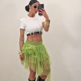 Maglia crop LARA bianca