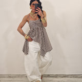 Top TRINA marrone