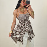 Top TRINA marrone