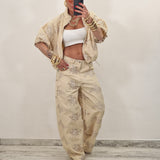 Giubbino di jeans CARLY beige by LUMINA