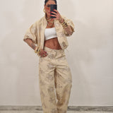 Giubbino di jeans CARLY beige by LUMINA