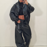 Bomber ecopelle VIVIANA nero