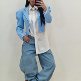 Blazer Rihanna celeste