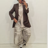 Jeans Maya leopardato