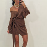Dress corto Samuela cacao