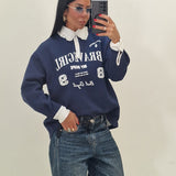 Felpa Girl blu