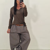 Pantalone TAMARA beige&blu