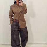 Camicia Perla  marrone