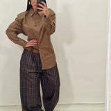 Camicia Perla  marrone