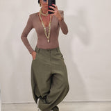 Pantalone  FATIMA verde militare