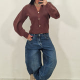 Cardigan Eliana marrone