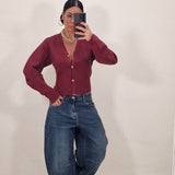 Cardigan Eliana bordeaux