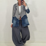 Blazer in denim KAIA