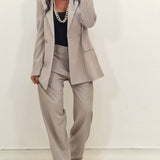 Tailleur Singapore tortora
