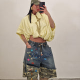 Bermuda di jeans HAVEN giallo