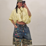 Bermuda di jeans HAVEN giallo