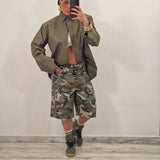 Bermuda in denim GIOELE camouflage