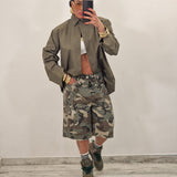 Bermuda in denim GIOELE camouflage