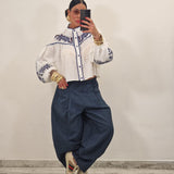Camicia INDY bianca e blu