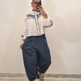 Camicia INDY bianca e blu