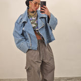 Giubbino di jeans FANTASY blu jeans