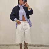Bermuda in denim ISMAELE bianco