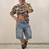 Bermuda in denim GIOELE blu jeans