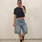 Bermuda in denim GIOELE blu jeans