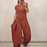Pantalone BLOOM coccio
