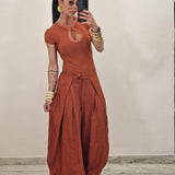 Pantalone BLOOM coccio