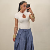 Pantalone BLOOM celeste