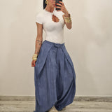 Pantalone BLOOM celeste