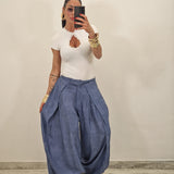 Pantalone BLOOM celeste