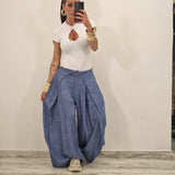 Pantalone BLOOM celeste