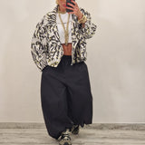 Giubbino di jeans FANTASY zebrato