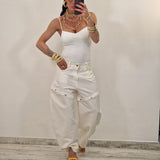 Jeans MAORI bianco