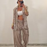 Blazer RAIO tortora by LUMINA