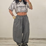 Maglia crop MONA grigio