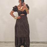 Abito CHANTAL marrone