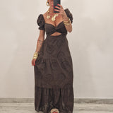 Abito CHANTAL marrone