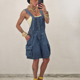 Salopette di jeans MINDY blu jeans