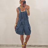 Salopette di jeans MINDY blu jeans