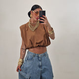 Maglia JAMILA coccio by LUMINA
