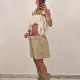 Pantaloncino di jeans JAMES beige