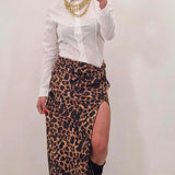 Gonna lunga ATENE leopardata
