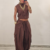 Coordinato GABY marrone By Lumina